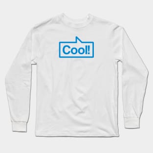 Cool - Talking Shirt (Blue) Long Sleeve T-Shirt